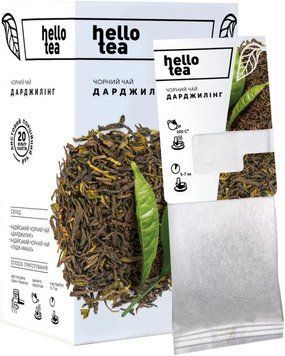Чай чорний Hello Tea Дарджилінг 20 фільтр-пакетів HT-DARJ-20P фото