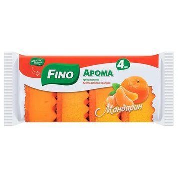 Губки кухонні Fino Аромат мандарина 4 шт FIN-MND-4PK фото