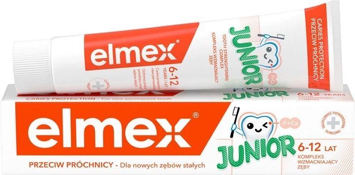 Зубна паста дитяча Elmex Юніор 6-12 років 75 мл ELM-JUN-75- фото