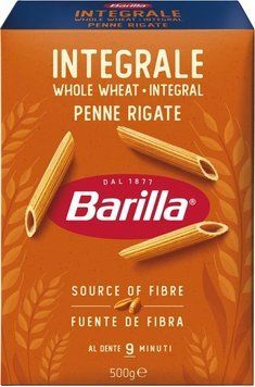 Макаронні вироби Barilla Integrale Penne Rigate цільнозернові 500 г Італія BAR-INT-PEN фото