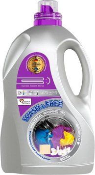 Гель для прання WASH & FREE Універсал з марсельським милом та ароматом жасмину 5 л WF-GEL-UN-J фото