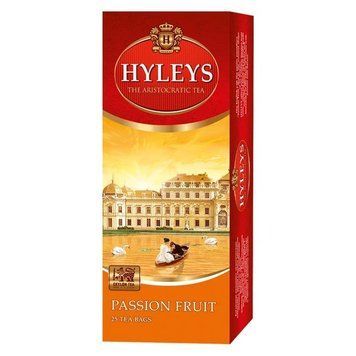 Чай чорний Hyleys Плід пристрасті з ароматом маракуї 25 пакетиків по 1.5 г з ярликом HYL-PF-25-F фото