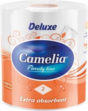 Паперовий рушник Camelia Deluxe 2 шари 1 рулон (Сербія) CAM-DLX-PR- фото