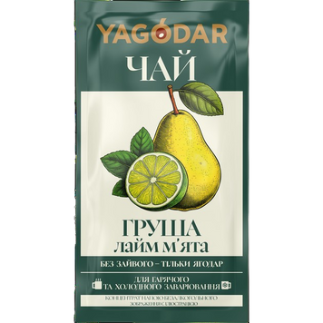 Натуральний чай-концентрат YAGODAR Груша Лайм М'ята 50 г YG-CON-GLM- фото