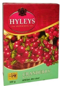 Чай чорний Hyleys Журавлина цейлонський середньолистовий з шматочками яблук та журавлини 100 г HYL-CRB-100 фото
