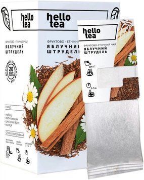Чай фруктовий Hello Tea Яблучний штрудель 20 пакетів HT-APS-20P фото