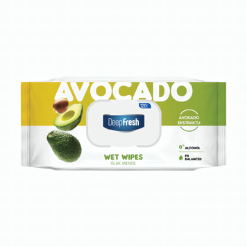 Серветки вологі Deep Fresh Green Nature Avocado з клапаном 120 шт Серветки вологі Deep Fresh Green Nature Avocado з клапаном 120 шт фото