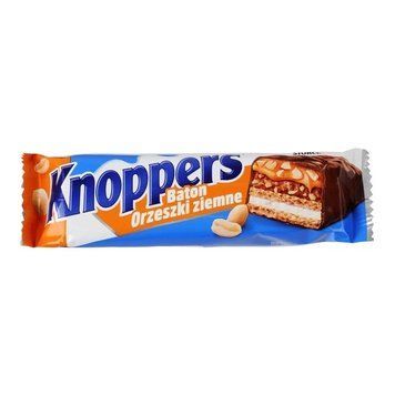 Вафельний батончик Knoppers Peanut NutBar з арахісом та карамеллю 40 г, Німеччина KNP-PNT-NB- фото