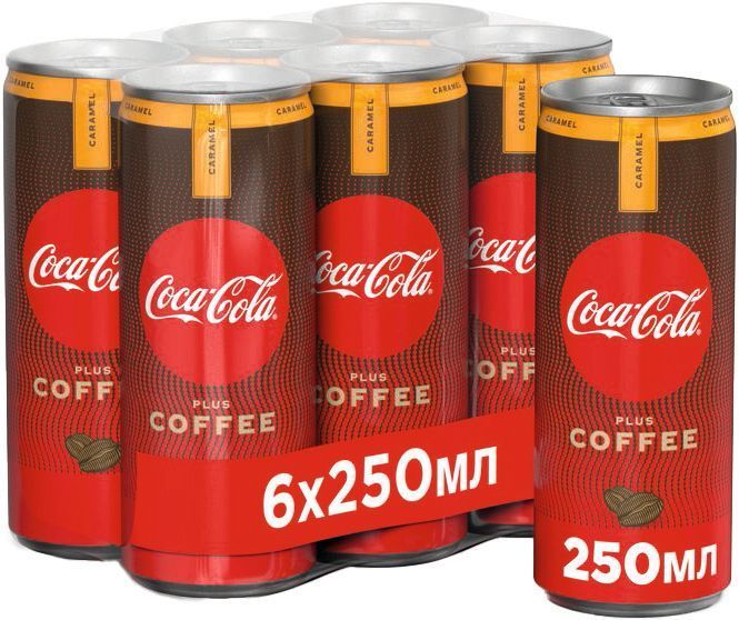 Напій безалкогольний Coca-Cola Plus Coffee Caramel 0.25 л CCL-COF-CRM фото